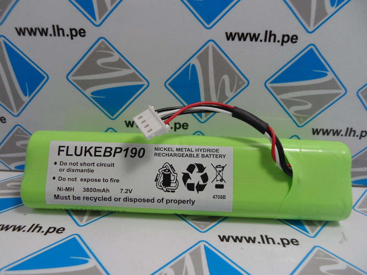 FLUKEBP190         Batería Pack NiMH 3800mAh (7.2V)
